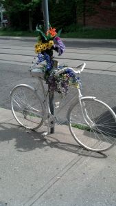 Ghost bike on Wychwood Avenue