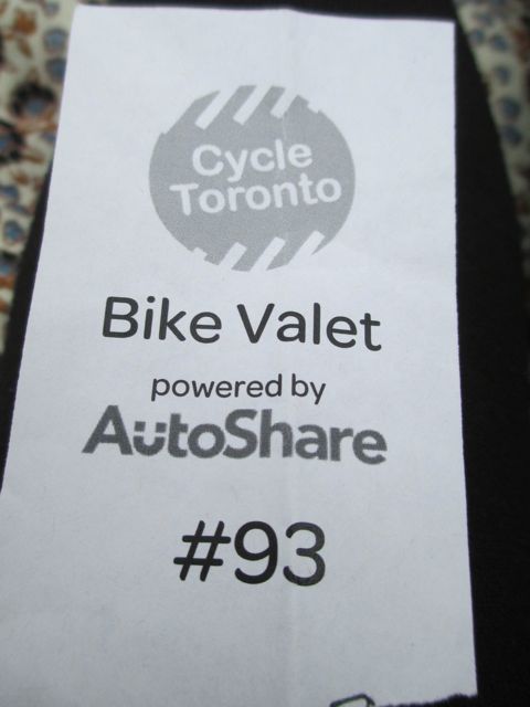 Bike Valet Ticket