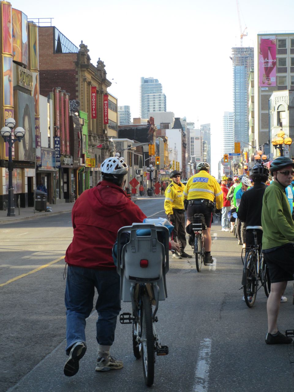 Councillor Mihevic heads down Yonge Street